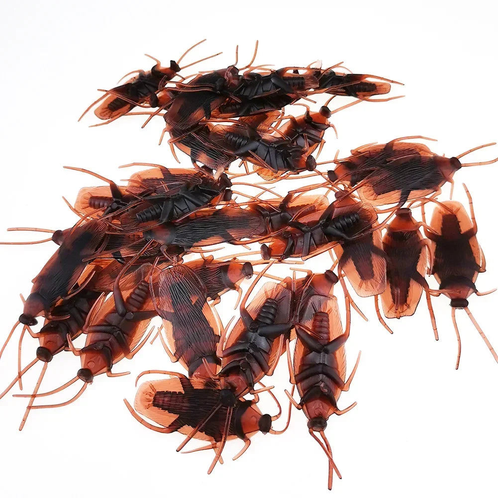 50/10/5PCS Fake Cockroach Centipede Scorpion Kids Trick Props Fake Roaches Plastic Bugs Toy Party Supplies Halloween Decoration