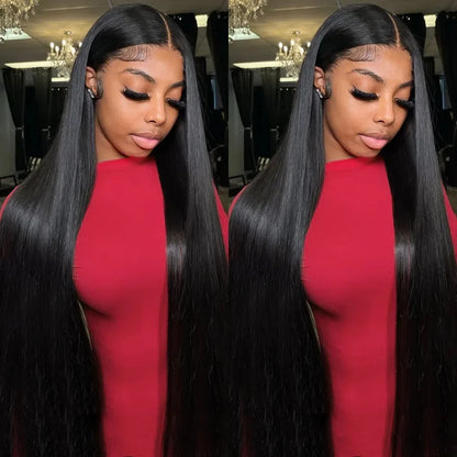 Glueless Bone Straight 4X4 Hd Lace Frontal Wig 13X6 13X4 Black Lace Front Wig Human Hair 5x5 Natural Brazilian Transparent Wigs