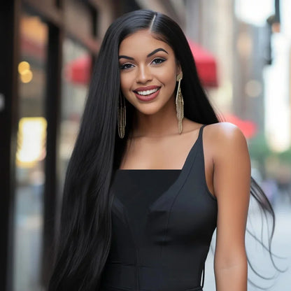 30 40 Inch Straight HD Lace Front Wig Brazilian Cheap Frontal pre plucked Straight Wigs For Women Choice Human Hair 250 Density
