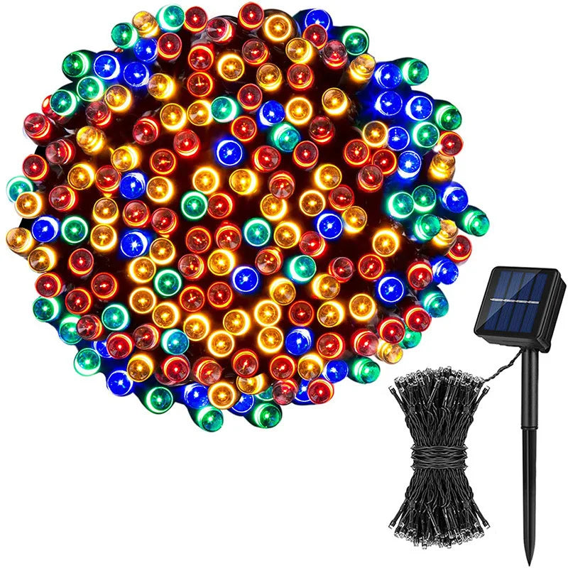 50/100 LED Solar String Light Fairy Garden Waterproof Outdoor Lamp 6V Garland for Christmas Xmas Holiday Party Home Decoration