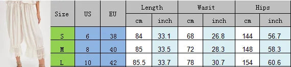 Combhasaki Women's Y2K Loose Fit Bloomers Cropped Pants Drawstring High Waist Floral Lace Patchwork Calf-Length Lantern Trousers