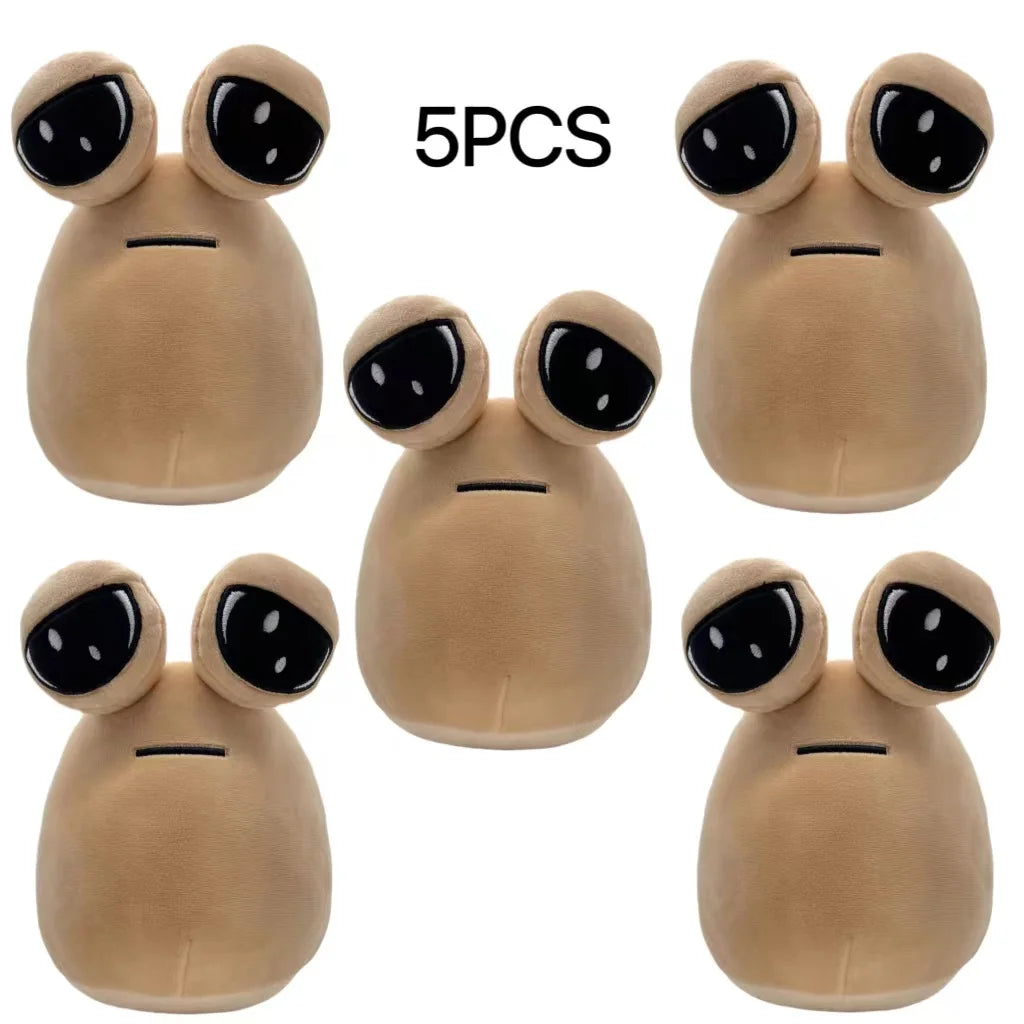 1/4Pcs My Pet Alien Pou Plush Toy Kawaii Alien Pet Doll Cute Pou Stuffed Toys Soft Pillow Plush Animal Gift Toys For Kids Girls