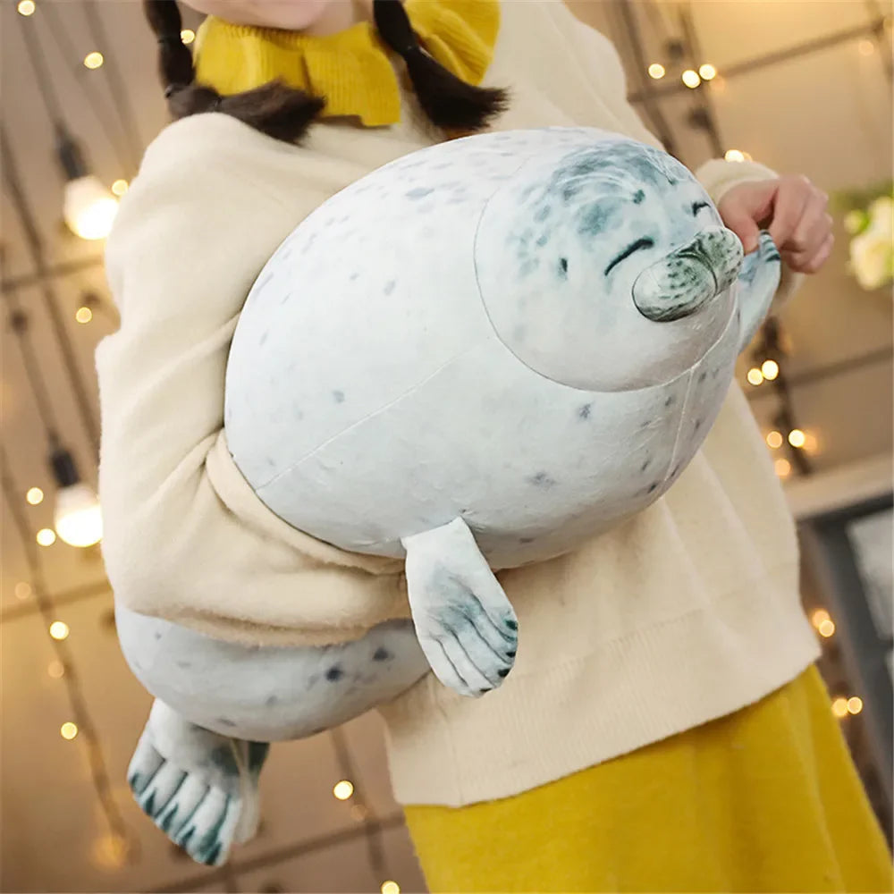 Hot 3D Novelty Throw Pillows Cute Real Life Sea Lion Plush Toys Soft Seal Plush Stuffed Plush Housewarming Party Hold Pillow