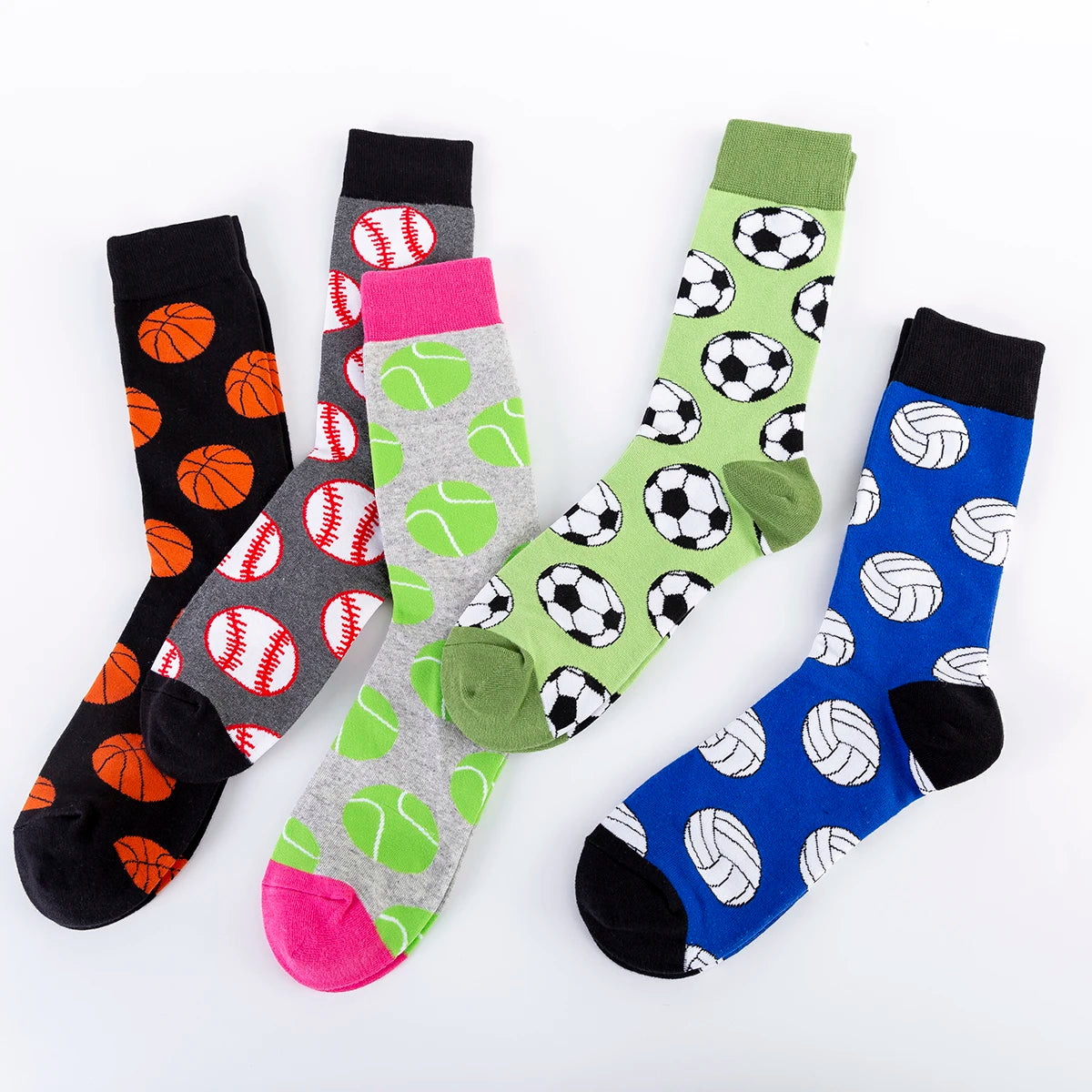 5-6 Pairs New High Quality Combed Cotton Men Socks Women Happy Fashion Novelty Skateboard Crew Casual Funny Socks for Men