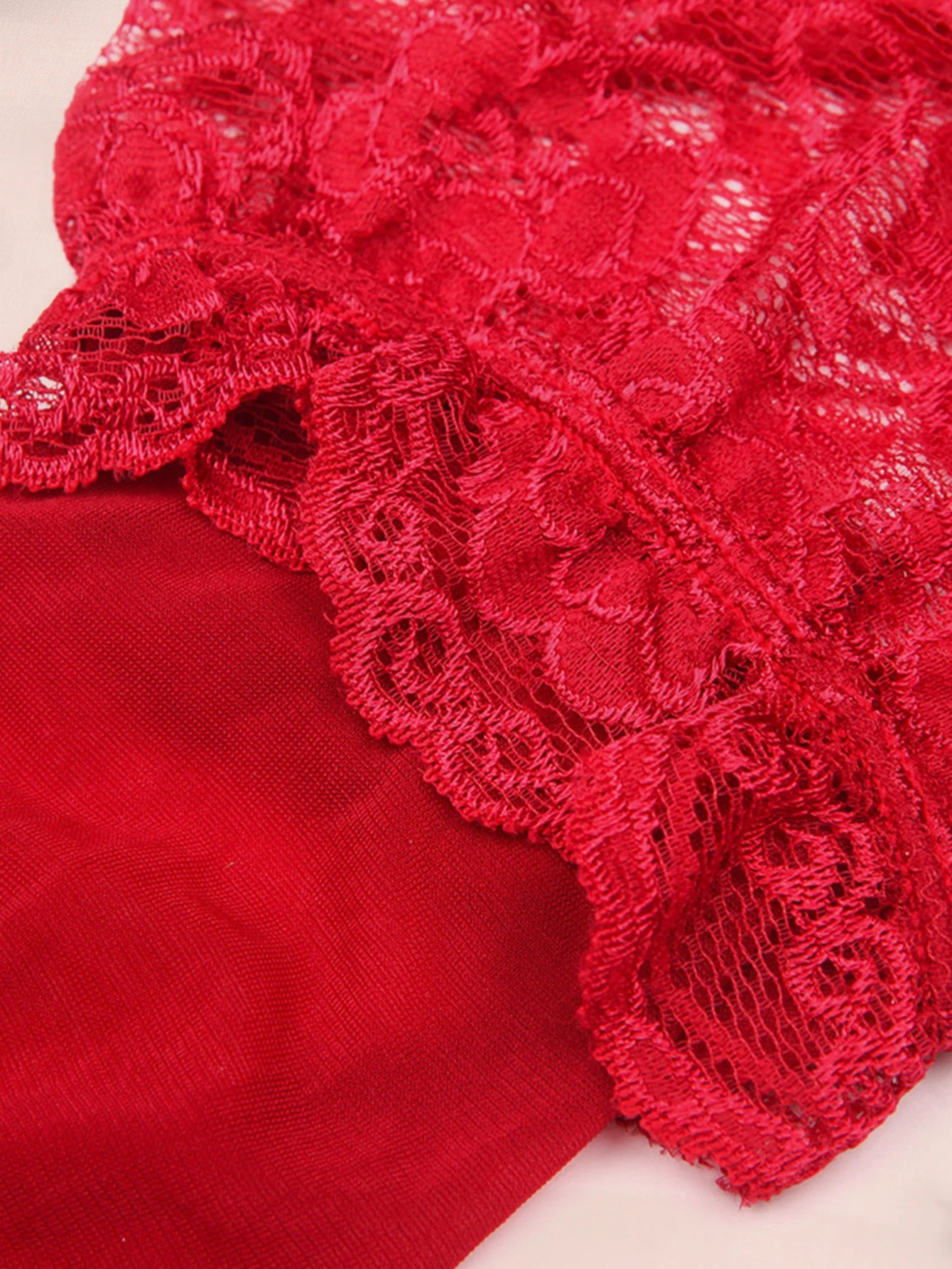 Varsbaby Lace Bra Sets for Women Non-padded Bra Panty Garter Stockings Summer Underwear Lingerie Sexy