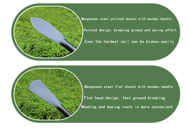 Multifunctional Garden Tool Shovel Dig Wild Vegetables Drive Sea Plant Flowers Shovel Soil Thickening Iron Hoe Weeding Shovel