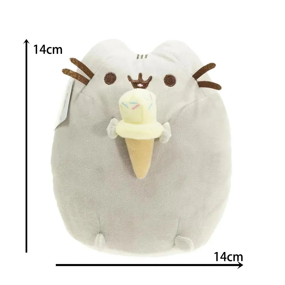 Multiple Pusheen Plush Throw Pillows Cute Home Bedroom Cartoon Stuffed Model Dolls Toys Girl's Room Decoration Christmas Gifts