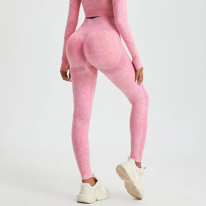 Wash Sexy Push Up Gym Leggings Women High Waist Seamless Skinny Sporty Leggings Women Casual Autumn