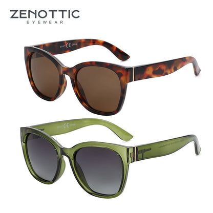 ZENOTTIC Original Thick Butterfly Frame Polarized Sunglasses for Women Chunky Uv400 Protection Shade Sun Glasses