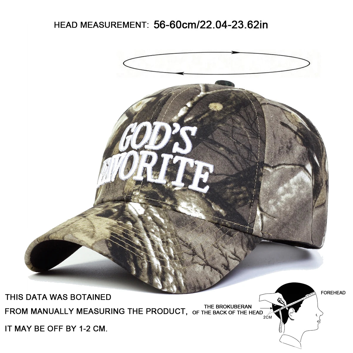 Unisex GOD'S FAVORITE Letter Embroidery Baseball Caps Outdoor Adjustable Spring and Autumn Casual Sunscreen Hat