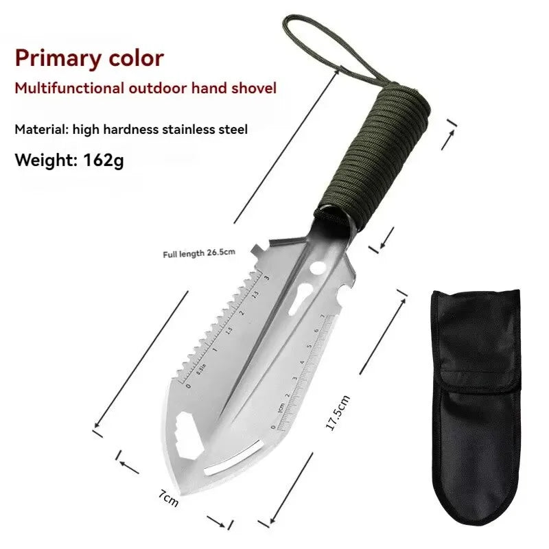 1PC Engineer Shovel Military Shovel Outdoor Multifunctional Folding Military Shovel Vehicle Camping Fishing Shovel Pickaxe
