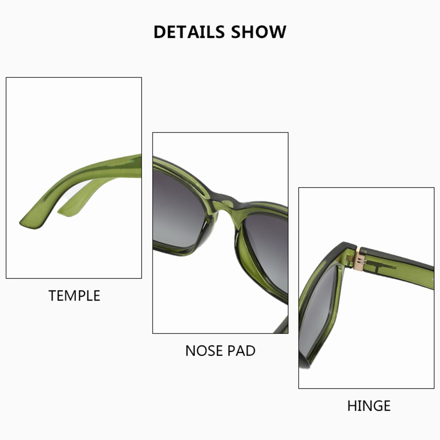 ZENOTTIC Original Thick Butterfly Frame Polarized Sunglasses for Women Chunky Uv400 Protection Shade Sun Glasses