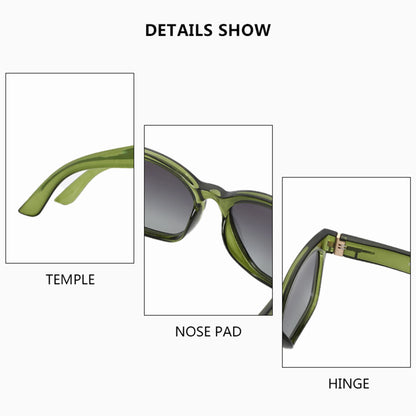 ZENOTTIC Original Thick Butterfly Frame Polarized Sunglasses for Women Chunky Uv400 Protection Shade Sun Glasses