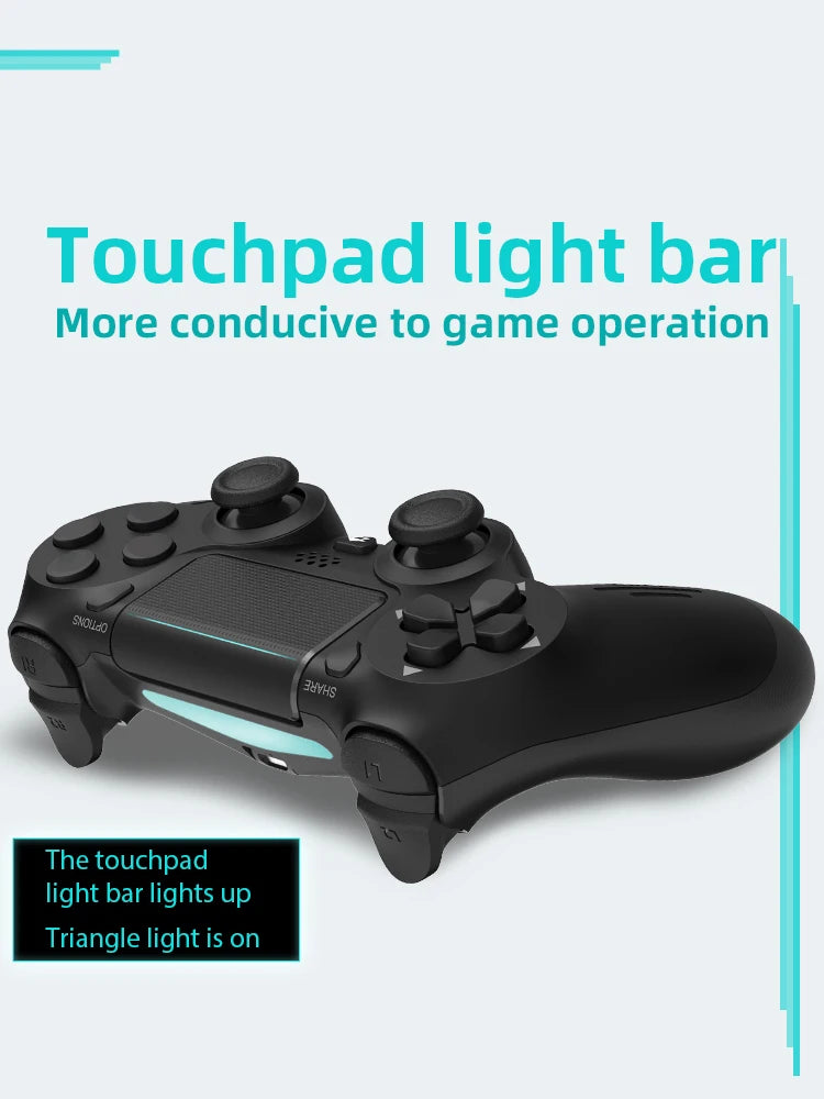 Bluetooth-Compatible Game Controller for PS4/Slim/Pro Wireless Gamepad For PC Dual Vibration Joystick For IOS/Android