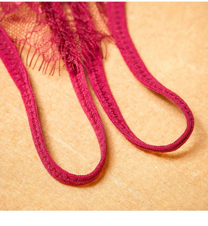 Poblador Sexy Lingerie Women's Panties Lace G-strings Crotch Opening Thongs Temptation Erotic Women Underwear See-Through Pantys