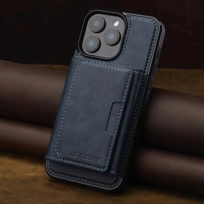 Detachable Wallet Case For iPhone 16 Pro Max 15 14 Plus 13 12 11 XS XR X 7 8 SE 2022 2020 2024 For MagSafe Card Holder Cover