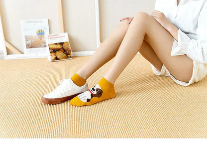 5 Pairs Lolita Japanese Woman Cute White Short Socks Set Girl Spring Summer Sweet Ruffle Lovely Cotton Socks For Women