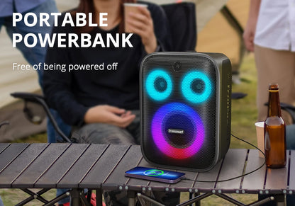 Tronsmart Halo 200 Speaker Bluetooth Speaker with 3 Way Sound System, 120W, Built-in/Wired Mic, Guitar Input, APP Control