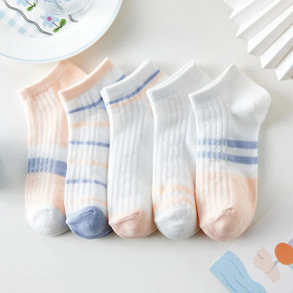 5 Pairs Funny Cow Print Socks Cute Fashion Cartoon Low Cut Ankle Socks For Women And Men