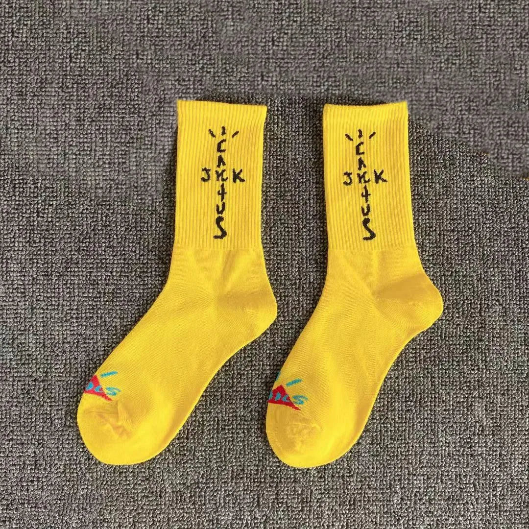 Mid Tube Cotton Socks for Sports Skateboarding with Unique Ghost Face Role-playing Design colour socks