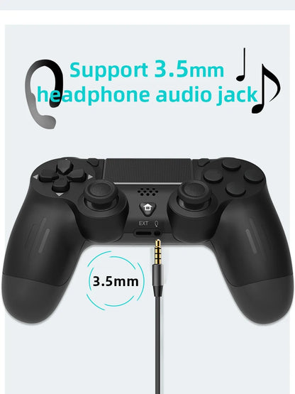 Bluetooth-Compatible Game Controller for PS4/Slim/Pro Wireless Gamepad For PC Dual Vibration Joystick For IOS/Android