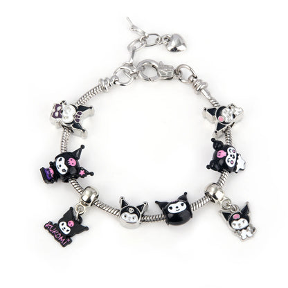 Kawaii Sanrio Pink Hello Kitty Melody Bracelet Pendant Girl Detachable DIY Bracelet Fans Gift Cosplay Props For Women Jewelry
