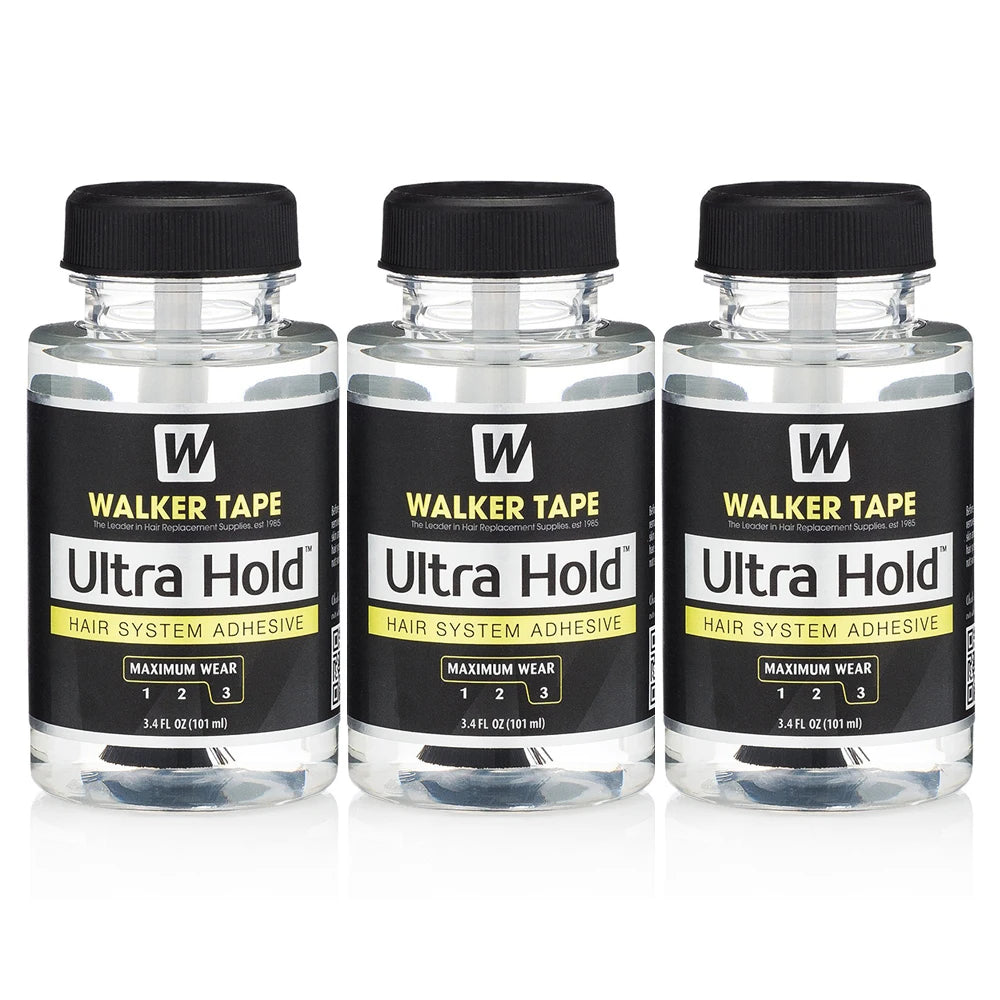 Walker Tape Ultra Hold Hair System Adhesive Maximum Wear 3 3.4 fl oz 101 ml Lace Wigs & Toupees