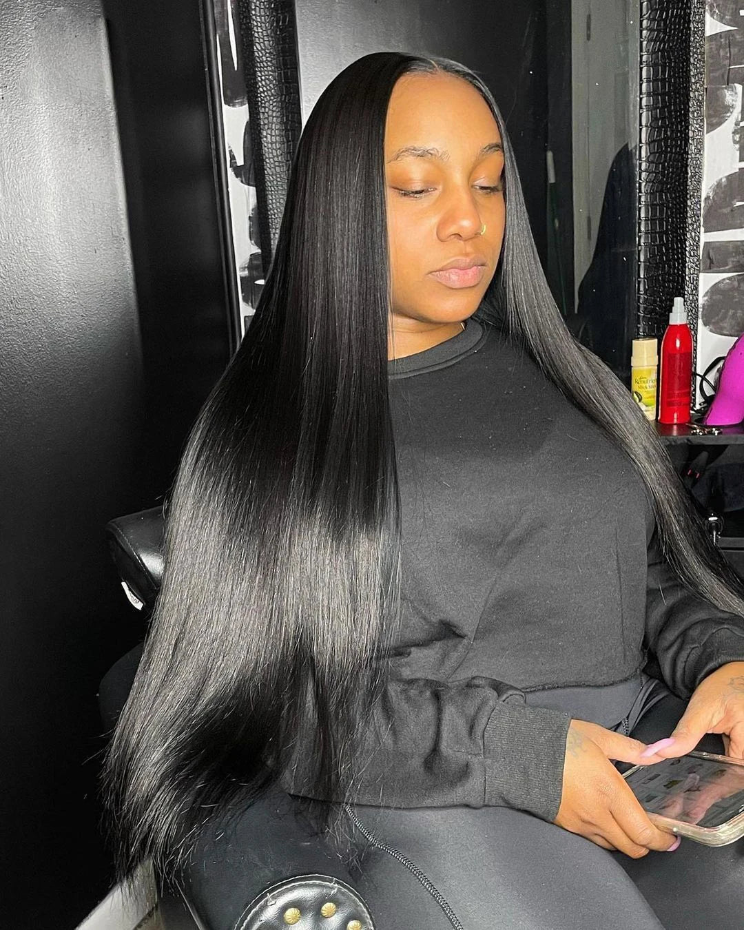 300% High Density 40 46 Inch Bone Straight 13x6 HD Lace Front Wigs Human Hair Brazilian 13x4 360 Full Lace Frontal Wig Pre Pluck