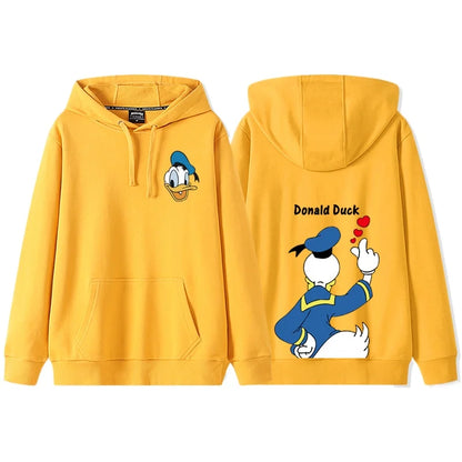 Anime Cartoon Disney Donald Duck Daisy Duck Couple Hooded Hoodie Women's Autumn/Winter Coat hoodie  sweatshirt  anime hoodie
