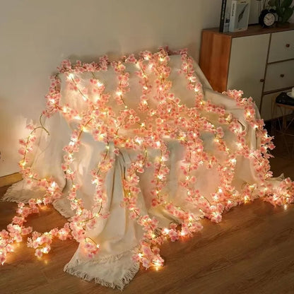 180CM Artificial Sakura Flowers Vine for Wedding Decoration Garden Arch Home Room Decor Party Bridal Fake Silk Outdoor Ornament
