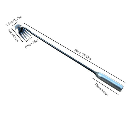 Hand Weeder Tool with Long Handle Manual Weed Digger for Yard Lawn Farmhouse Gardening