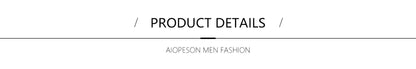 AIOPESON Deer Embroidery Men's Polo Shirts Solid Color Long Sleeve Polo Shirts for Men New Spring Social Business Polos Male