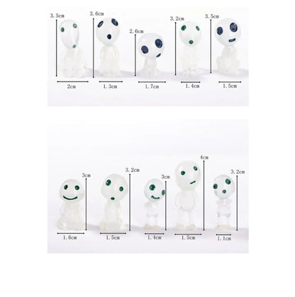 10 Pieces Miniature Luminous Landscape Decorations, Princess Shape Home Decor, Garden Decor, Luminous Decorations