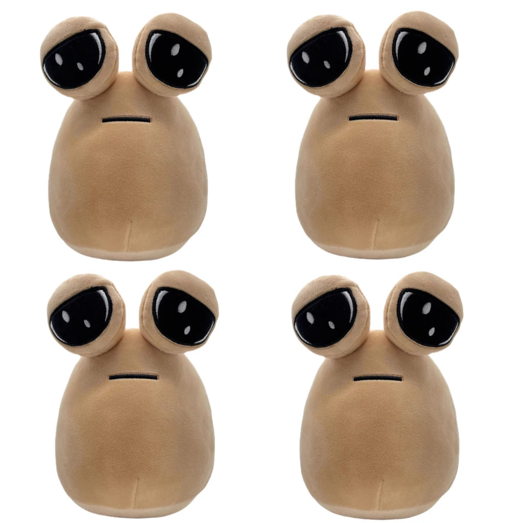 1/4Pcs My Pet Alien Pou Plush Toy Kawaii Alien Pet Doll Cute Pou Stuffed Toys Soft Pillow Plush Animal Gift Toys For Kids Girls