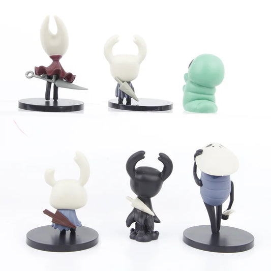 6pcs/Set Hollow Knight Figure Toys Silk Song The Knight Hornet Zote Grub Figurine Collection Figure Model Doll