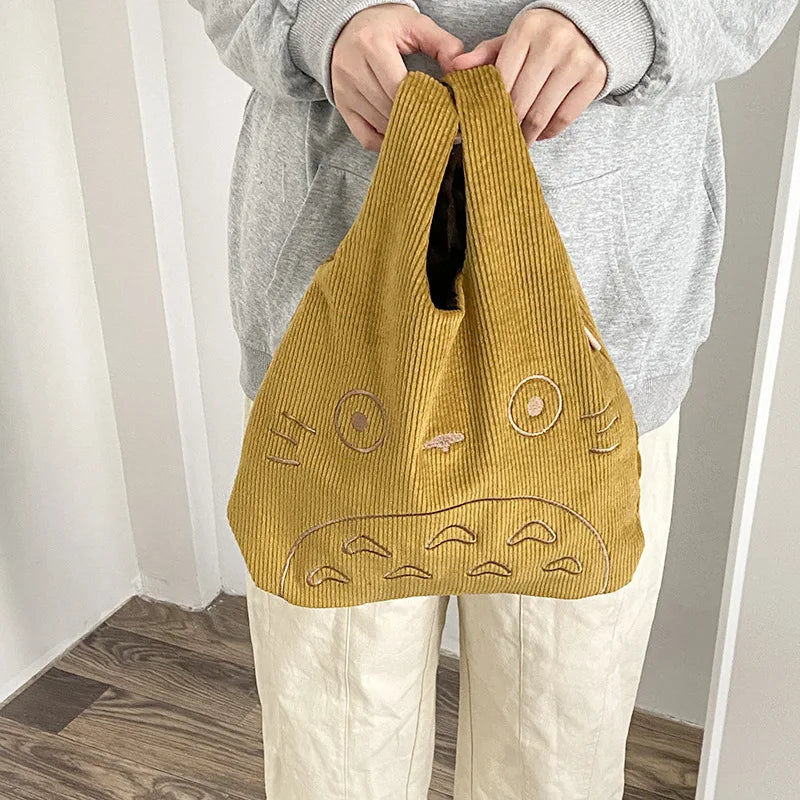 Fashionable Soft and Cute Plush Tote Bag, New Ins Leisure Walking Bag, Large Capacity Bag