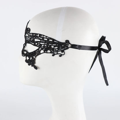 Black Queen Lace Mask Embroidery Appliques Party Costume Carnival Mask Woman Accessories Wedding Mask Halloween Masquerade Mask