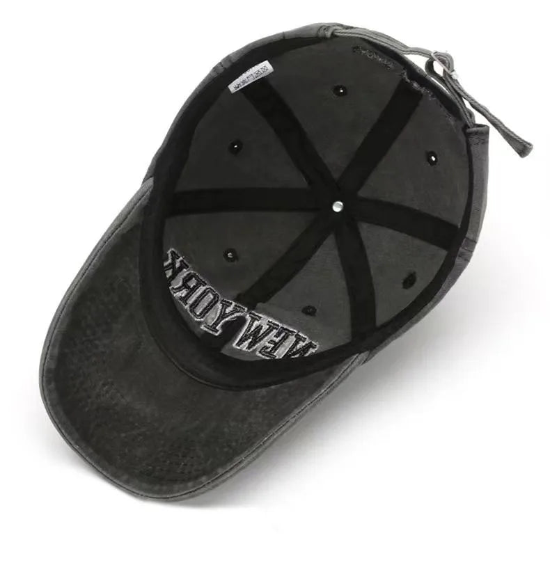 2025 New York Washed Cotton Cap For Men Women Gorras Snapback Caps Baseball Caps Sun protection Casquette Dad Hat Outdoors Cap
