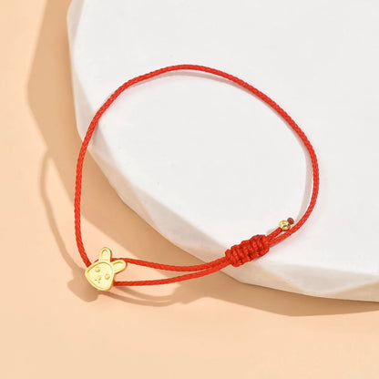 1pc Huan Beauty Jade Rabbit Bracelet Girl Rich Rabbit Small Rabbit Niche Design High Appearance Level Bracelet Gift-S070
