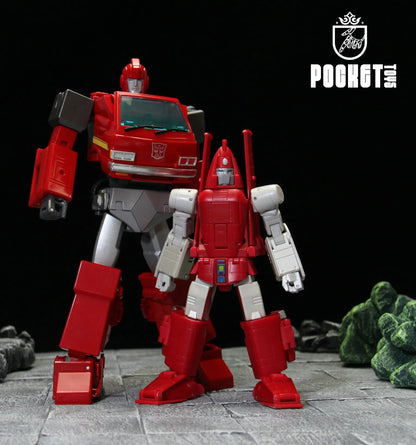 Pocket Toys Pt-M01 PTM01 Transformation Powerglide G1 Glider Of Sky Ko Dx Animated Version Small Scale Robot Action Figure