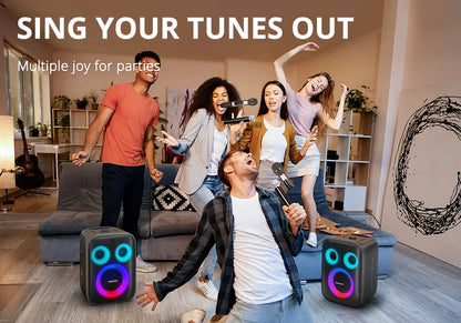 Tronsmart Halo 200 Speaker Bluetooth Speaker with 3 Way Sound System, 120W, Built-in/Wired Mic, Guitar Input, APP Control