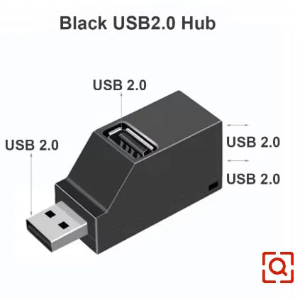 FASO Usb HUB port hub USB 3.0 HUB Adapter Extender Mini Splitter Box 1 to 3 Ports High Speed USB 2.0 For PC Laptop Disk Card  PC