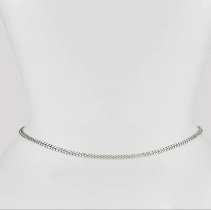 Fashionable and Sexy Round Bead Chain Double Waist Chain Simple Metal Thick Chain Body Chain Women's Belly Waist Decoration