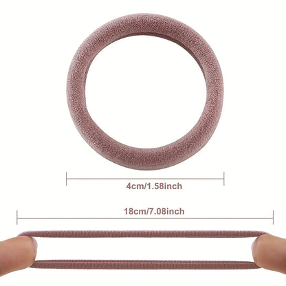 30-150PCS Women Girls Candy Colors Nylon Basic Scrunchie Hair Tie Ponytail Hold Hair Rubber Bands Fashion Hair Accessories