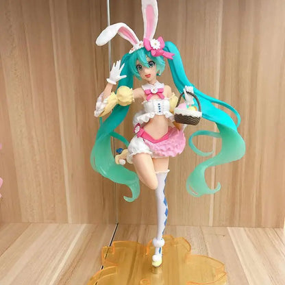 New Anime Miku Cute Kawaii Virtual Singer Miku Manga Statue Figurines Pvc Action Figure 15~25cm