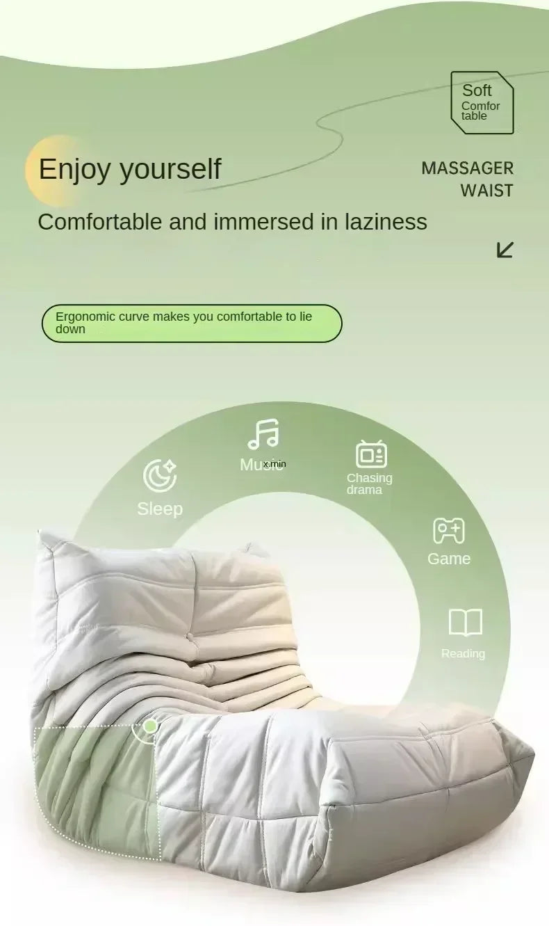 Caterpillar Lazy Sofa Sleepable Balcony Bedside Single Ins Style Clothing Store Beauty Salon Sofa Chair Sofas for Living Room