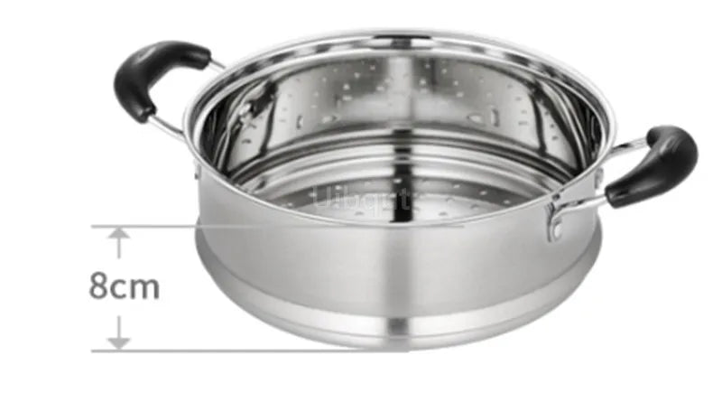 Stainless Steel pot Double Bottom Soup Pot Nonmagnetic Cooking Multi purpose Cookware Non stick Pan Gas cooker used pot hot pot
