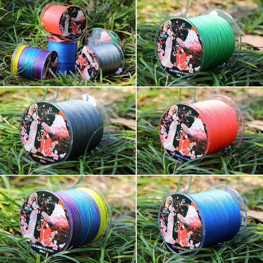 Sougayilang 300M 8 Strands Braided Fishing Line Multifilament Japan Fishing Lines X8 Fishing Line Braided Wire Bass Carp Fishing