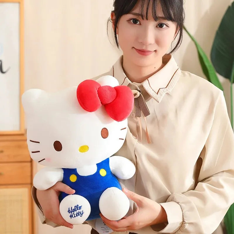 Hello Kitty Plush Toy Sanrio Plushie Doll Kawaii Hello Kitty Stuffed Animals Hello Kitty Cushion Sofa Pillow Home Decor Kid Gift