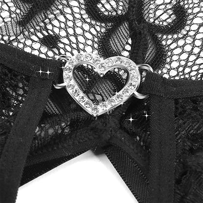 Transparent Lingerie For Women Super Hot Erotic Underwear Sex Pajamas Crotchless Pornographic Lace Teddies Bodysuit Sexy Outfit